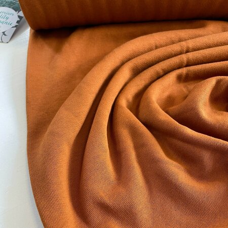 COUPON 85cm C. Pauli - Caramel brushed sweat GOTS