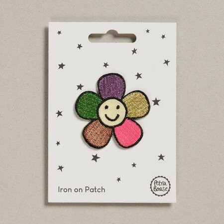 Petra Boase - Iron on Patch - Happy Flower