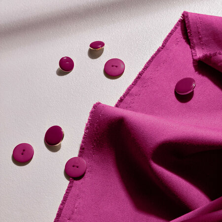 COUPON 90 CM  Atelier Brunette GABARDINE LIGHT Dahlia