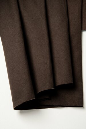 COUPON 40 CM Atelier Brunette GABARDINE Oat Chocolate