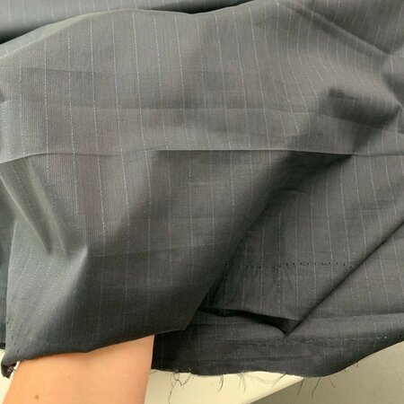 DEADSTOCK Gray Lurex COTTON BATISTE