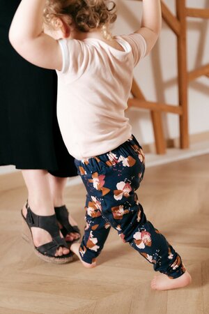 Eglantine & Zoé - Anémona Inktblauw JERSEY OEKO-TEX