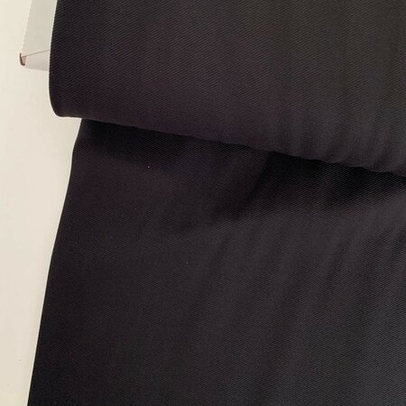 COUPON 150cm TOPTEX -  Zwart PUNTA DI MILANO