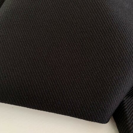 COUPON 150cm TOPTEX -  Zwart PUNTA DI MILANO