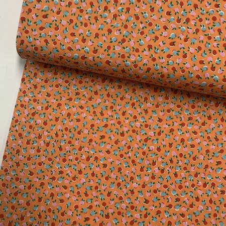 Liberty London - Fruit Twist Peachy Orange Quilt KATOEN