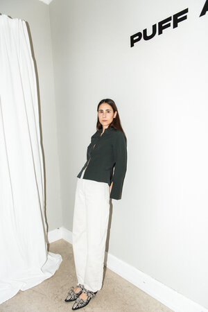 Puff and Pencil - Silhouette Blouse X Trumpet Sleeves