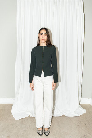 Puff and Pencil - Silhouette Blouse X Trumpet Sleeves