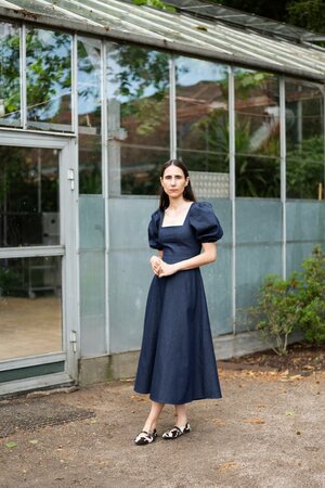 Puff and Pencil - Square Dress X Puff Sleeves