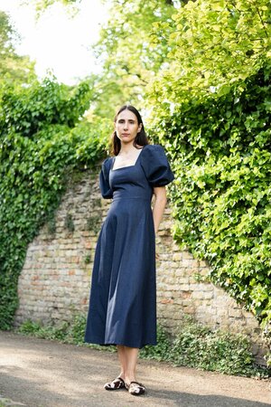 Puff and Pencil - Square Dress X Puff Sleeves