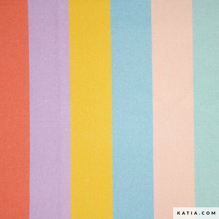 Katia - Pastel Stripes CANVAS COTTON