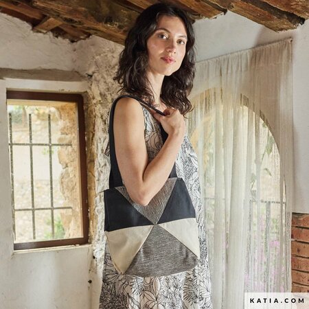 Katia - Jarapa Black RECYCLED CANVAS 