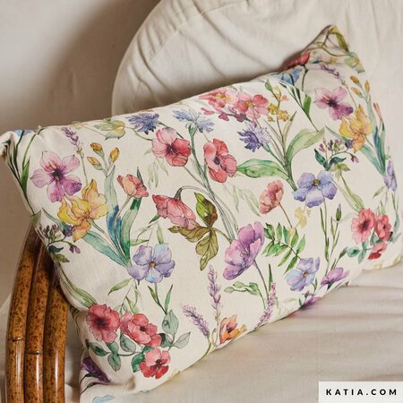 Katia - Multicolor Poppy RECYCLED CANVAS SLUB