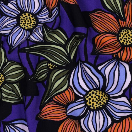 VERHEES - Cobalt Flowers- Lenzing Ecovero