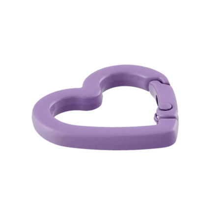 Metaal Lila Hart-ring 19mm