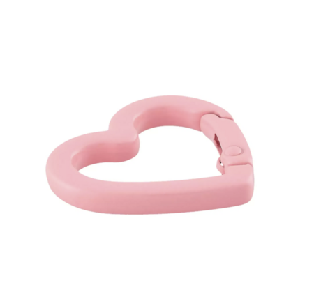 Metaal Roze Hart-ring 19mm