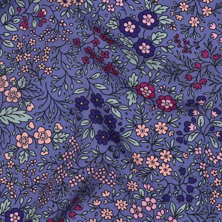 Verhees - Little Purple Flowers LENZING™ ECOVERO™ VISCOSE