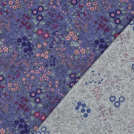 Verhees - Little Purple Flowers LENZING™ ECOVERO™ VISCOSE
