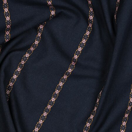 Verhees - Marine Dobby Cotton Jacquard OEKO-TEX