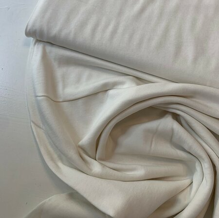 COUPON 160 CM C. Pauli - Off White brushed sweat GOTS