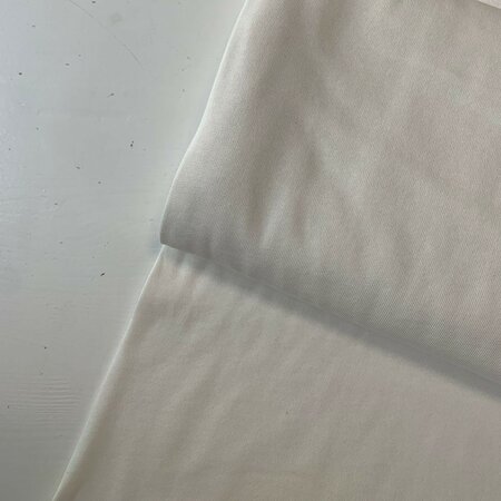 COUPON 160 CM C. Pauli - Off White brushed sweat GOTS