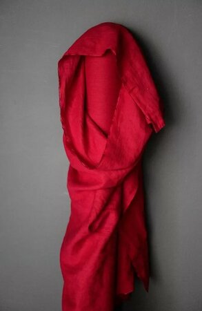 COUPON 140 CM Merchant & Mills - Scarlet 185 gram Linnen OEKO-TEX