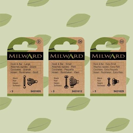 Milward Broek- en rokhaken maat XS zwart