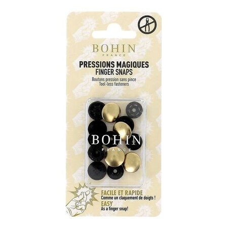 Bohin Magische drukknoop kunststof Metallic - KIES DE KLEUR