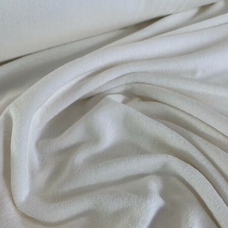 COUPON 115 CM C. Pauli - Natuurwit BADSTOF/SPONS GOTS