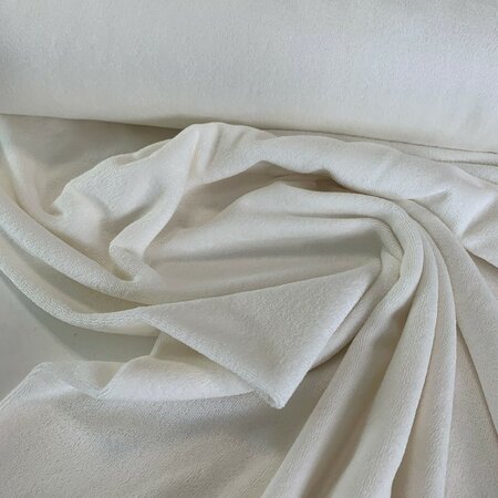 COUPON 115 CM C. Pauli - Natuurwit BADSTOF/SPONS GOTS