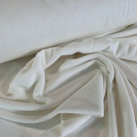 COUPON 115 CM C. Pauli - Natuurwit BADSTOF/SPONS GOTS