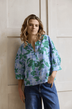 COUPON 135 CM Atelier Jupe - Soft Checked Textured TEXTURED VISCOSE BLEND