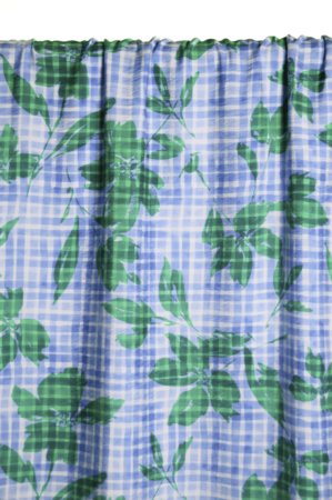 COUPON 135 CM Atelier Jupe - Soft Checked Textured TEXTURED VISCOSE BLEND