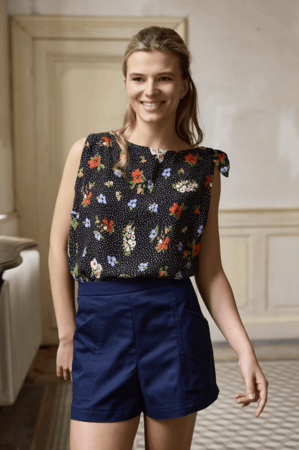 Atelier Jupe - Dots & Flowers Black COTTON OEKO-TEX