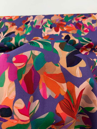 COUPON 95cm Macha Blue/Pink VISCOSE 