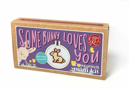 Cross Stitch Mini Kit - Some Bunny Loves You