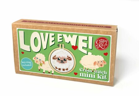 Cross Stitch Mini Kit - Love Ewe!