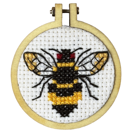 Cross Stitch Mini Kit - Love the Earth, Love the Bees!