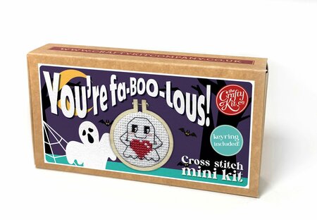 Cross Stitch Mini Kit - You're Fa-BOO-lous!