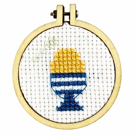 Cross Stitch Mini Kit - You're Eggcellent!