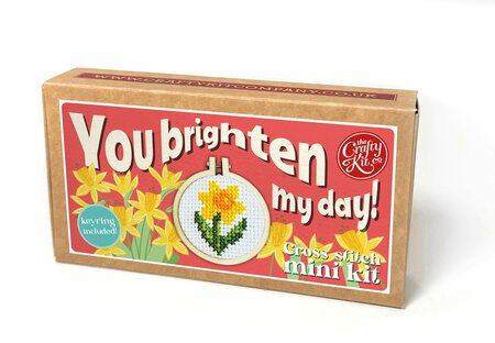 Cross Stitch Mini Kit - You Brighten My Day!