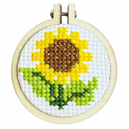Cross Stitch Mini Kit - Van Gogh's Sunflower