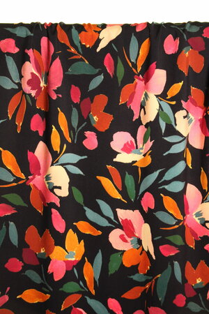 Atelier Jupe - Black Flowers VISCOSE