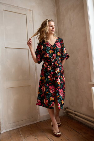 Atelier Jupe - Black Flowers VISCOSE