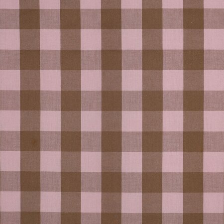 Verhees - Yarn Dyed Check Lichtroze/Bruin - KATOEN
