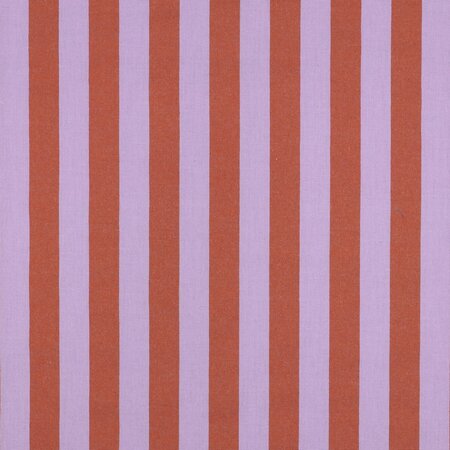 Verhees - Yarn Dyed Stripes Lavendel/Oranje - KATOEN