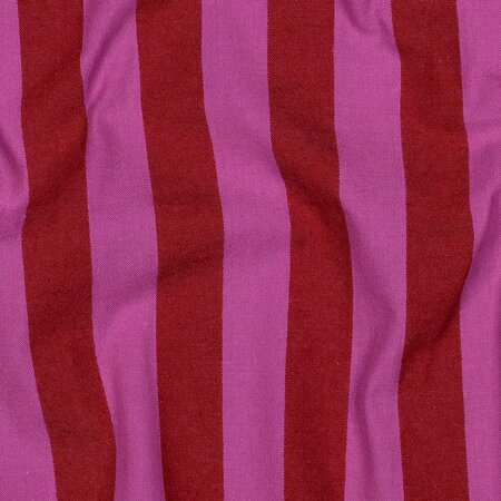 Verhees - Yarn Dyed Stripes Rood/Fuchsia - KATOEN