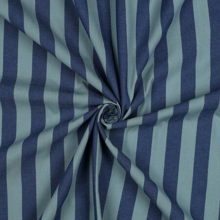 Verhees - Yarn Dyed Stripes Blauw/Groen - KATOEN