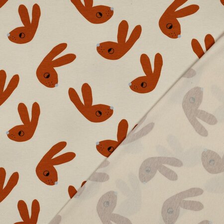 VERHEES X JENNIFER BOURON - Konijnen Naturel - Jersey (GOTS)