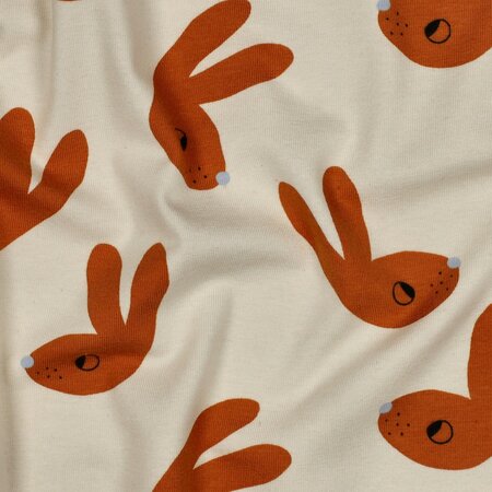 VERHEES X JENNIFER BOURON - Konijnen Naturel - Jersey (GOTS)