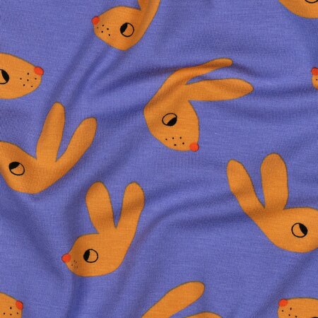 VERHEES X JENNIFER BOURON - Konijnen Blauw - Jersey (GOTS)